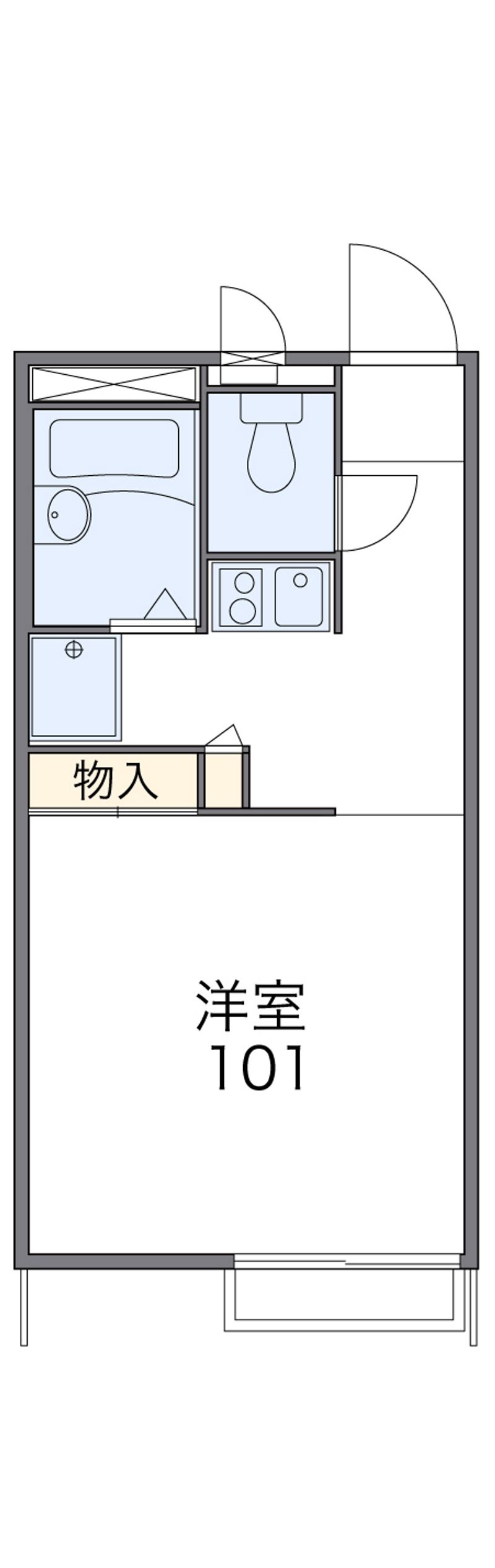 レオパレスＴＡＫＡＫＵＲＡ 間取図