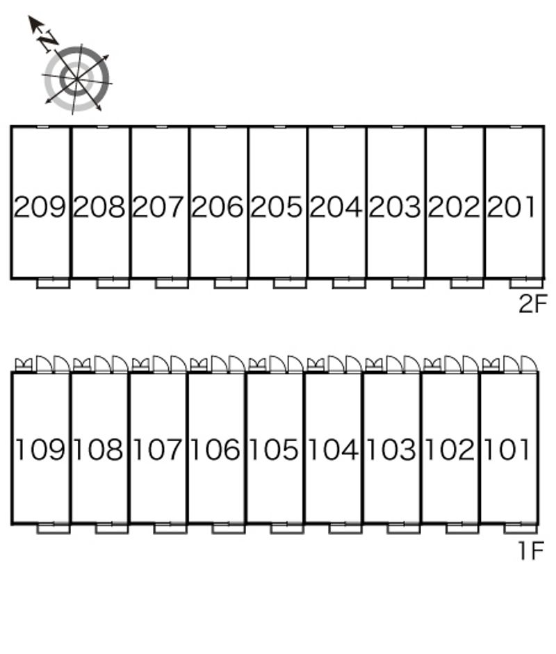 レオパレスコンフィアンス 間取配置図