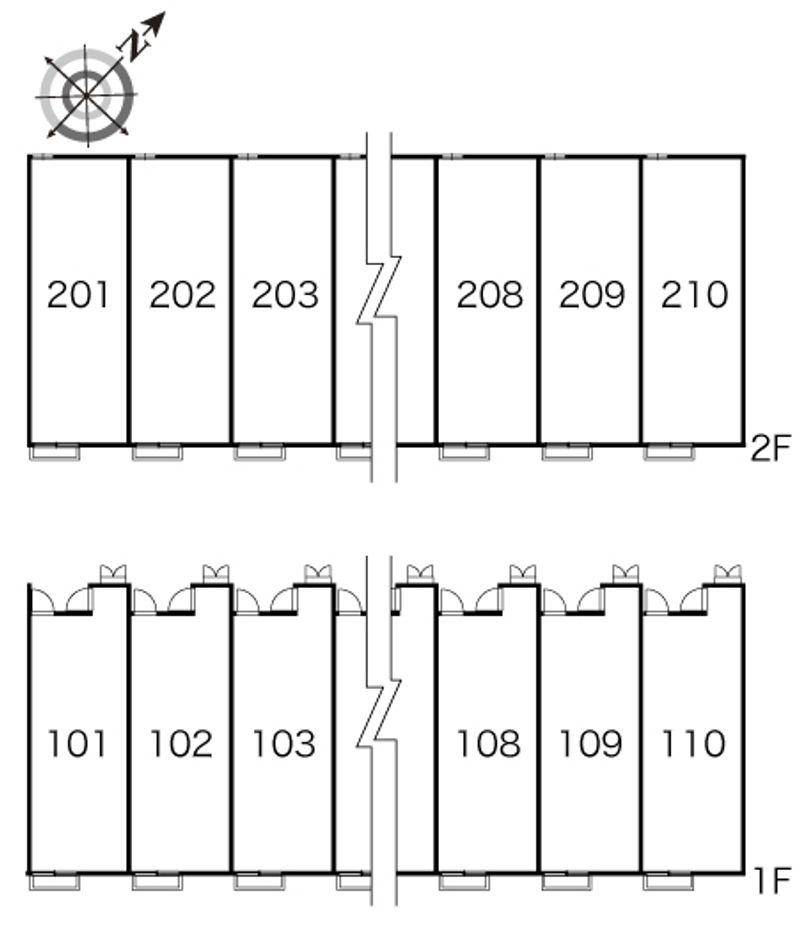 レオパレスガーデンコート協和Ｂ 間取配置図