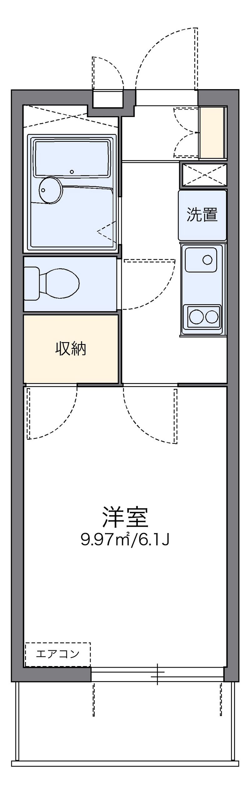 レオパレスルーチェ　マーレ 間取図