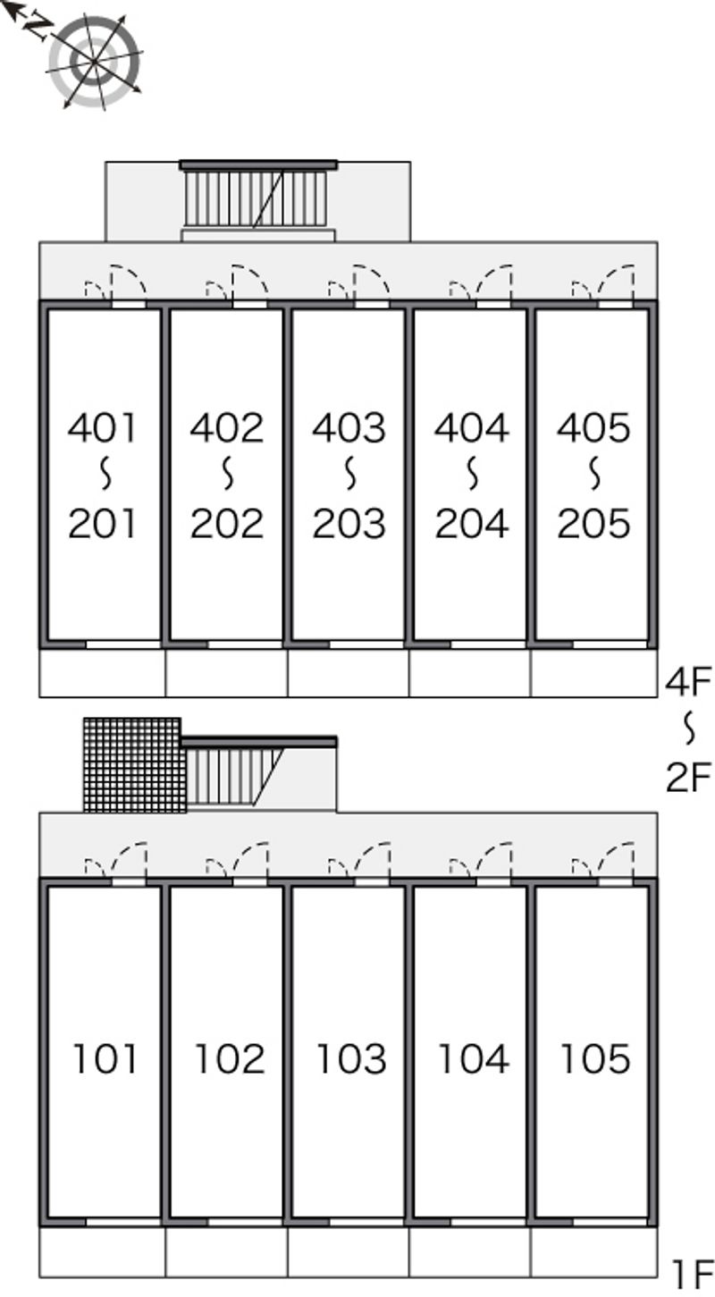レオパレスアルタイル 間取配置図