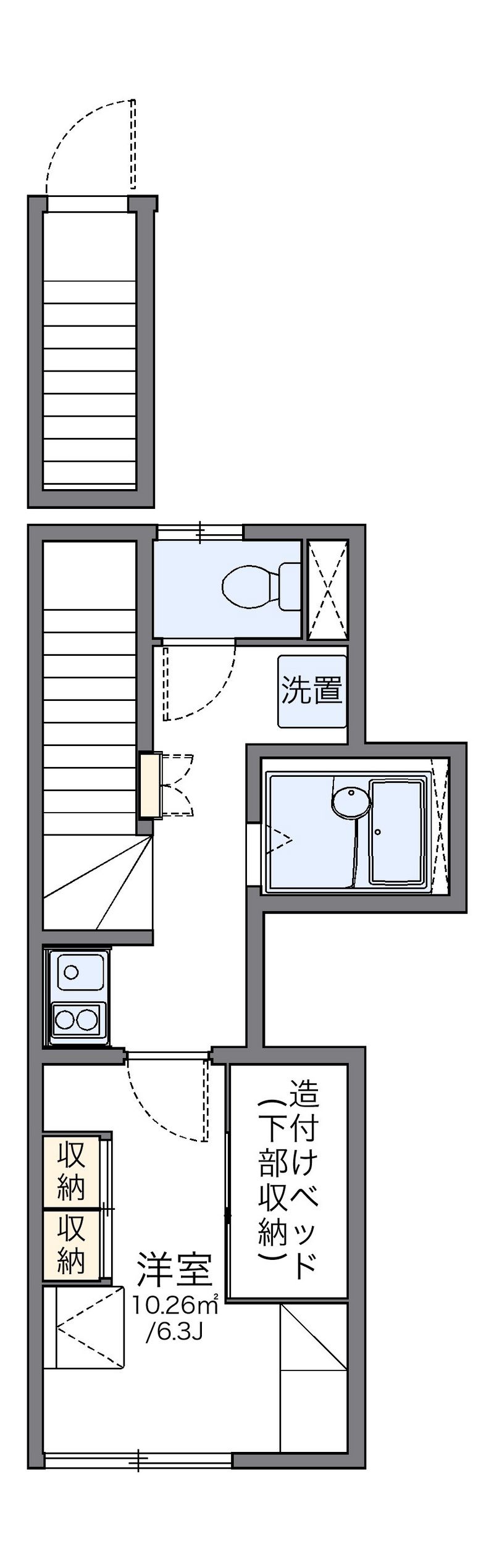 レオパレスエスタⅢ 間取図