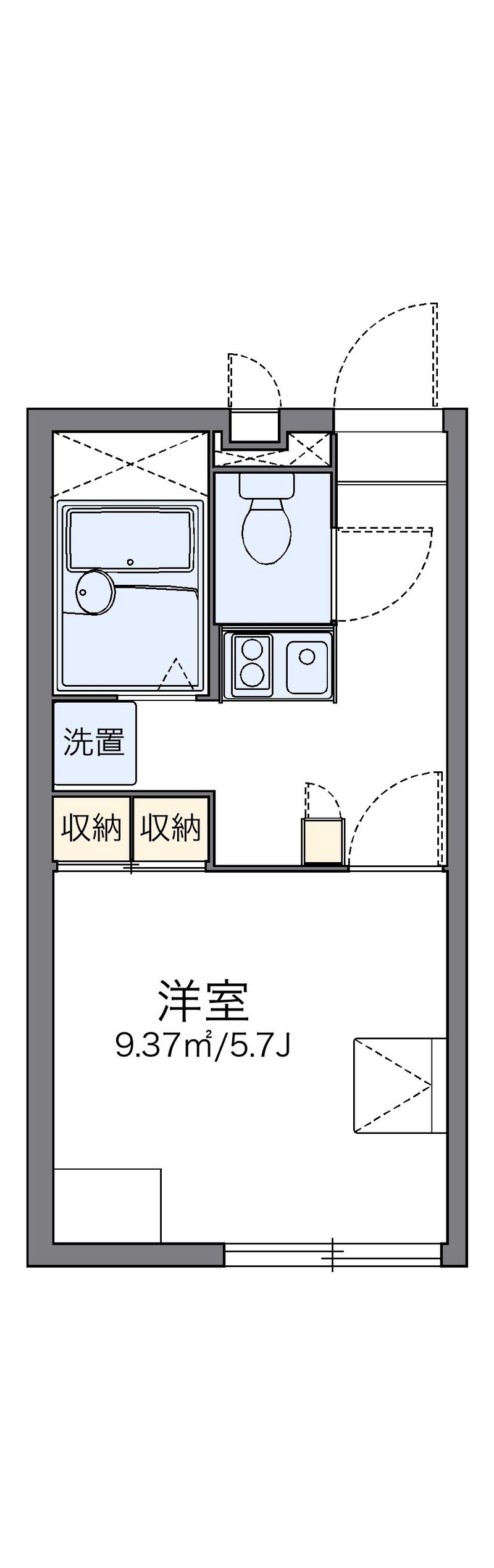 レオパレスアプレセーズ 間取図
