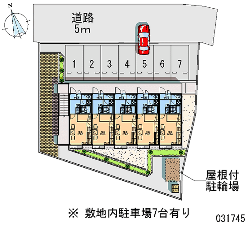 レオパレスガーネット 月極駐車場