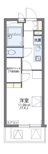 レオパレスいえぷり 間取り図