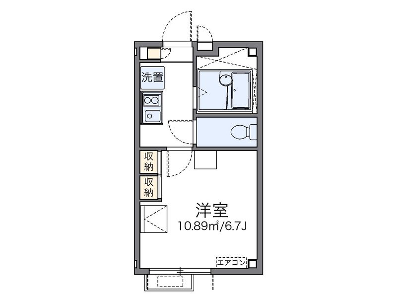 レオパレスブライトン　ヒル 間取図