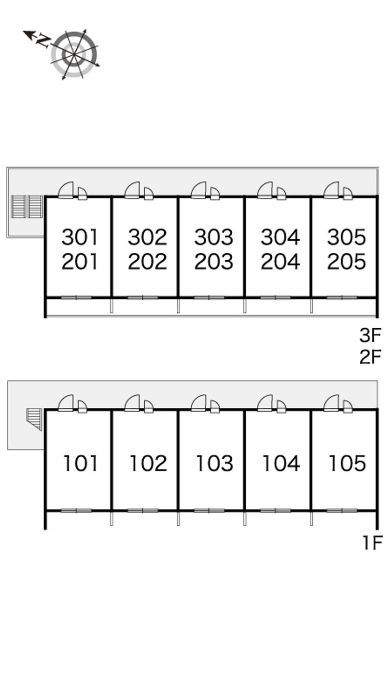レオパレスＡＱＵＡ　ＲＥＧＩＡ 間取配置図