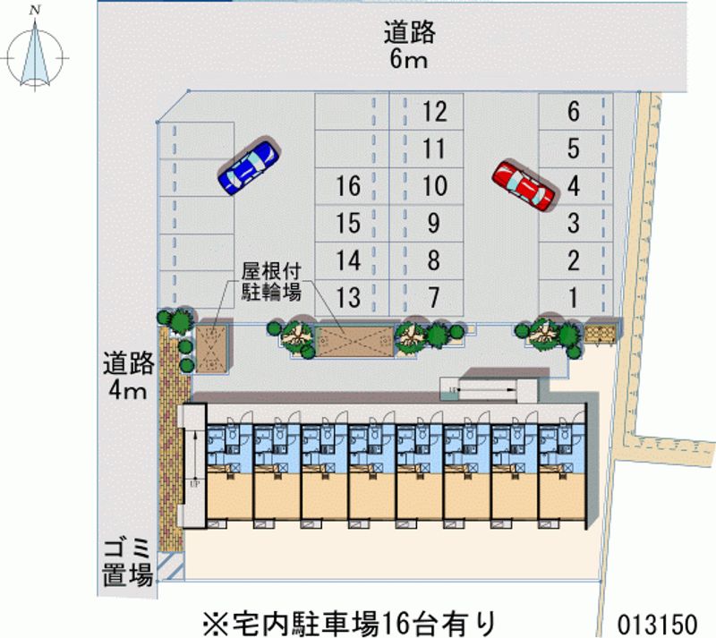 レオパレスＪＵＢＩＬＥＥ 月極駐車場