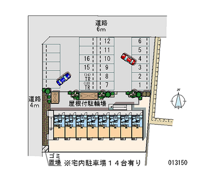 13150 Monthly parking lot