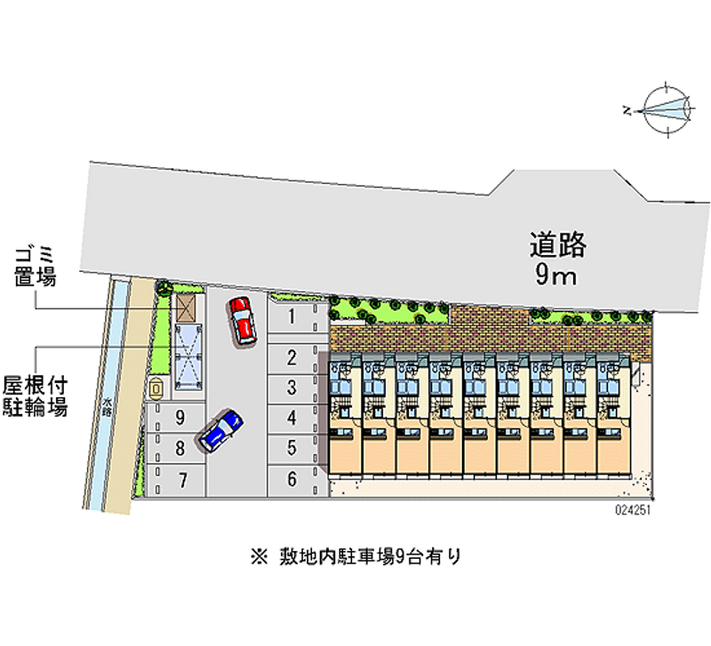 レオパレスヴィレッジ 月極駐車場