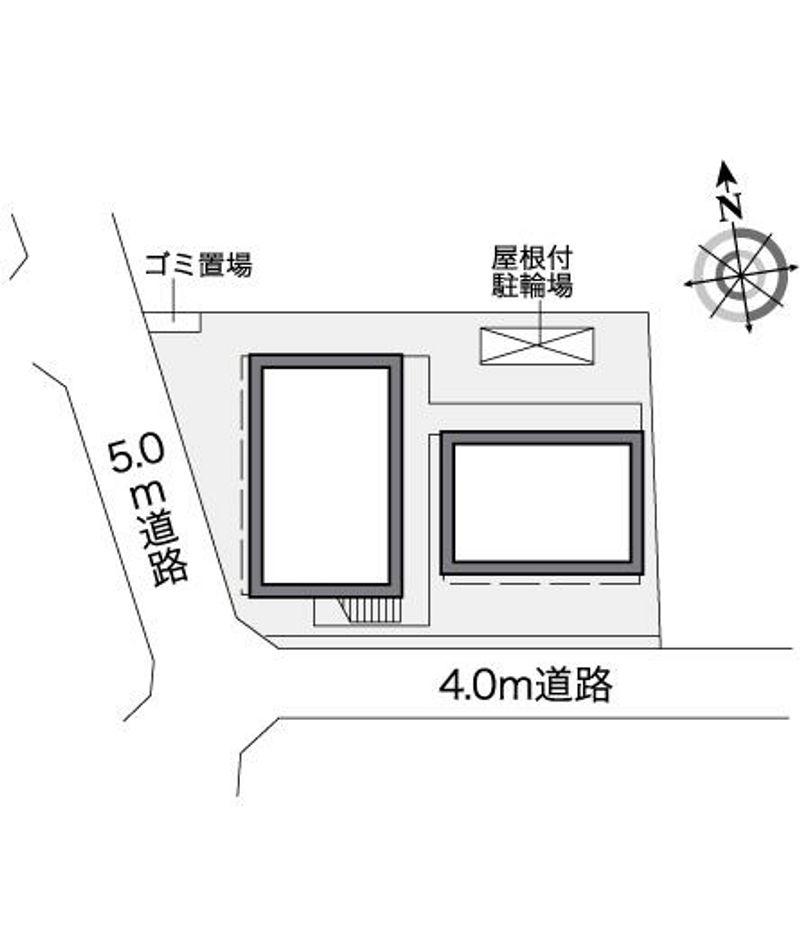 レオパレスコンフォート平松 配置図