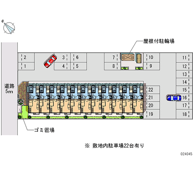 レオパレスブルースカイ 月極駐車場