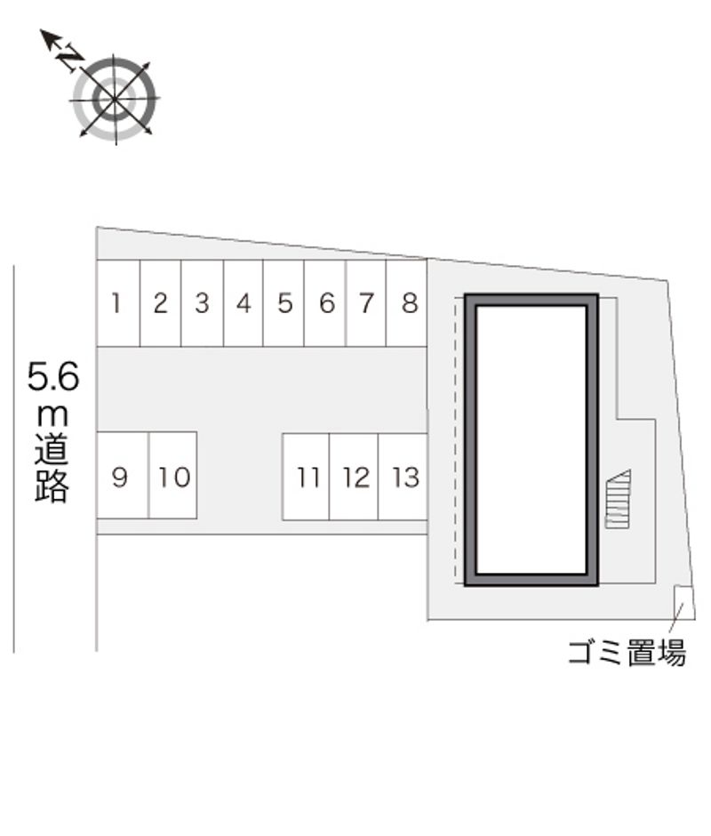 レオパレスむさし野 配置図