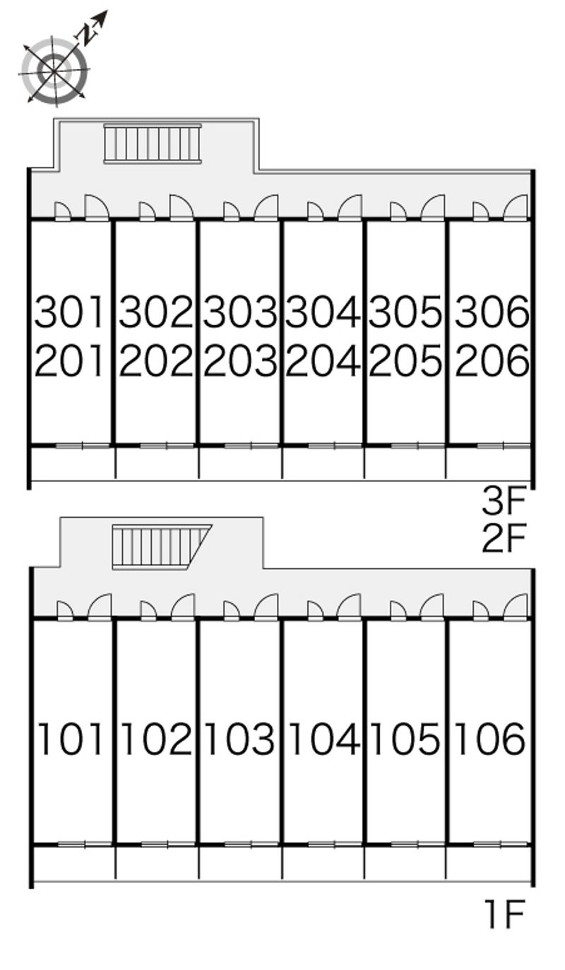 レオパレスコパン　コパン 間取り配置図