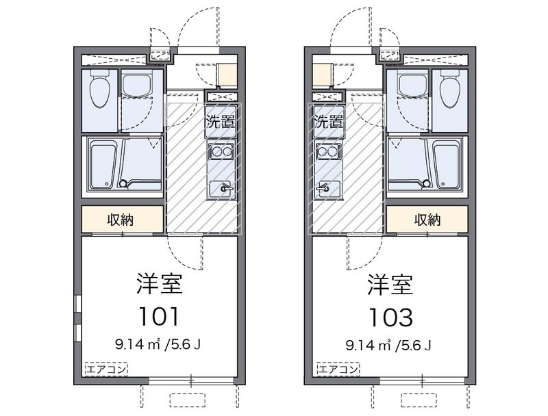 クレイノハイブリッジときわ通り 間取図