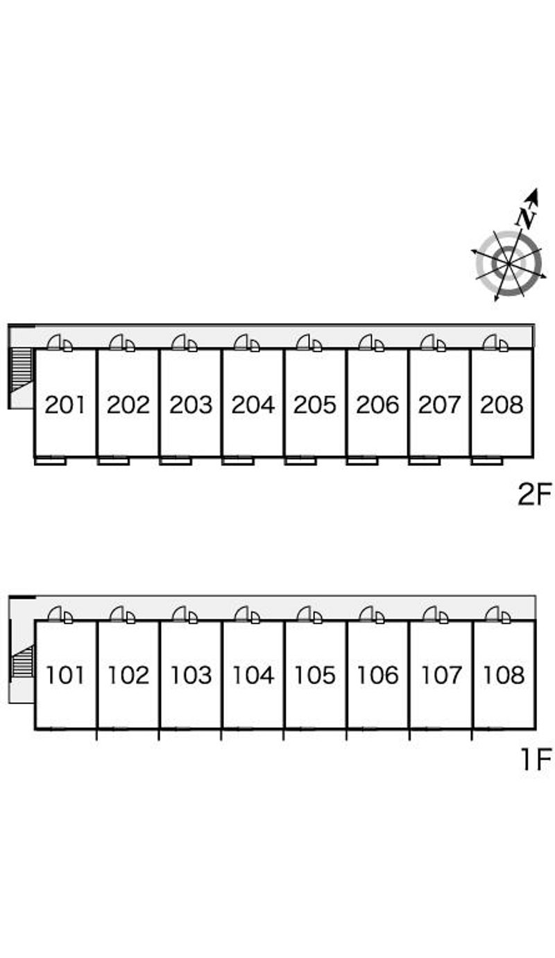 レオパレスＯＧＡＷＡ 間取り配置図