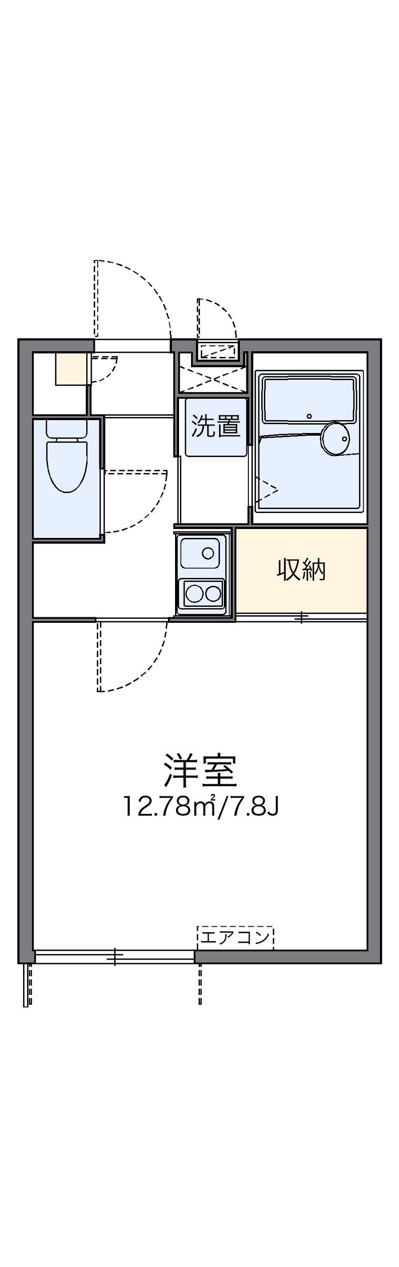 レオパレスジャスミン 間取図