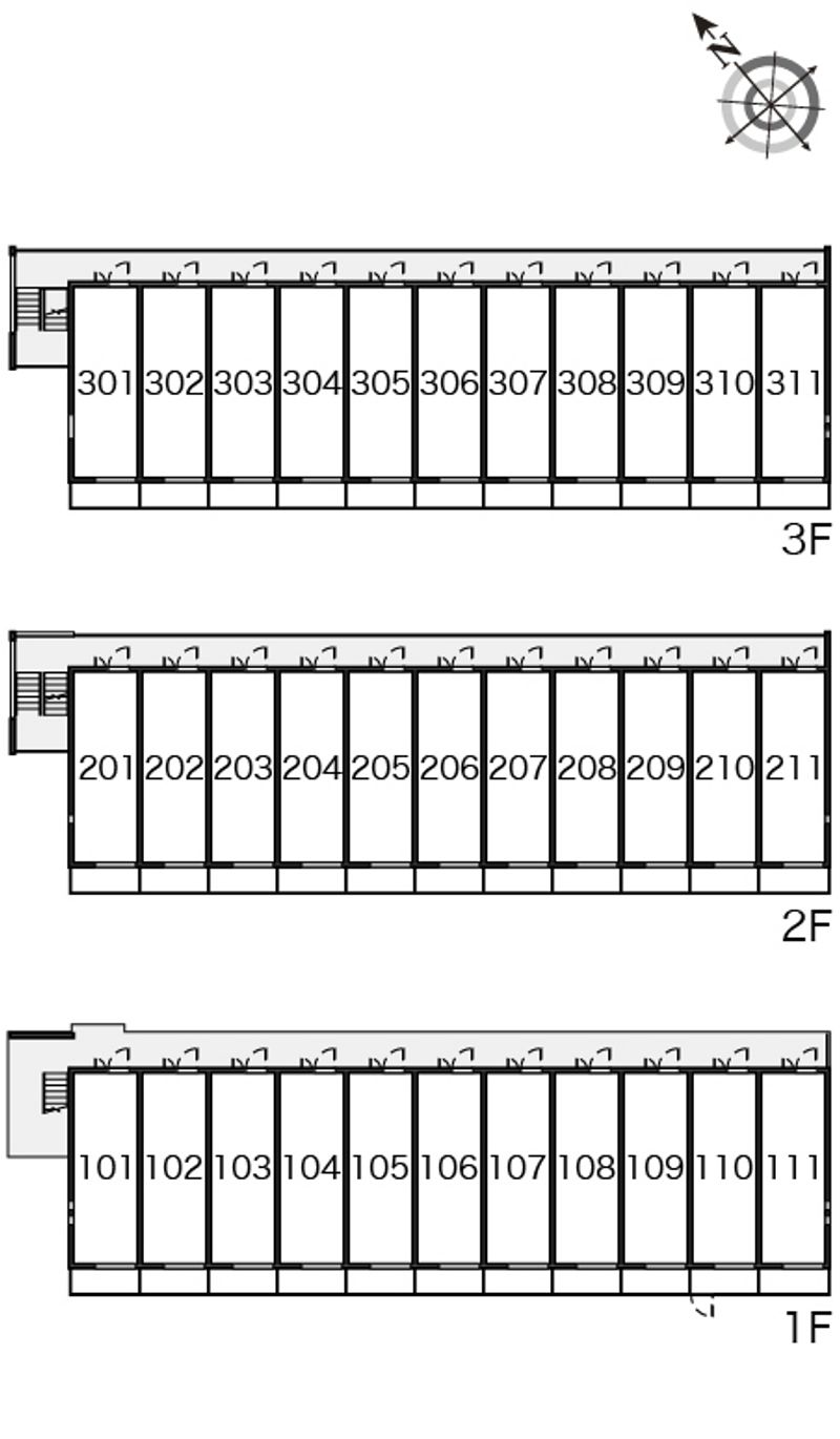 クレイノ彩Ⅴ 間取配置図