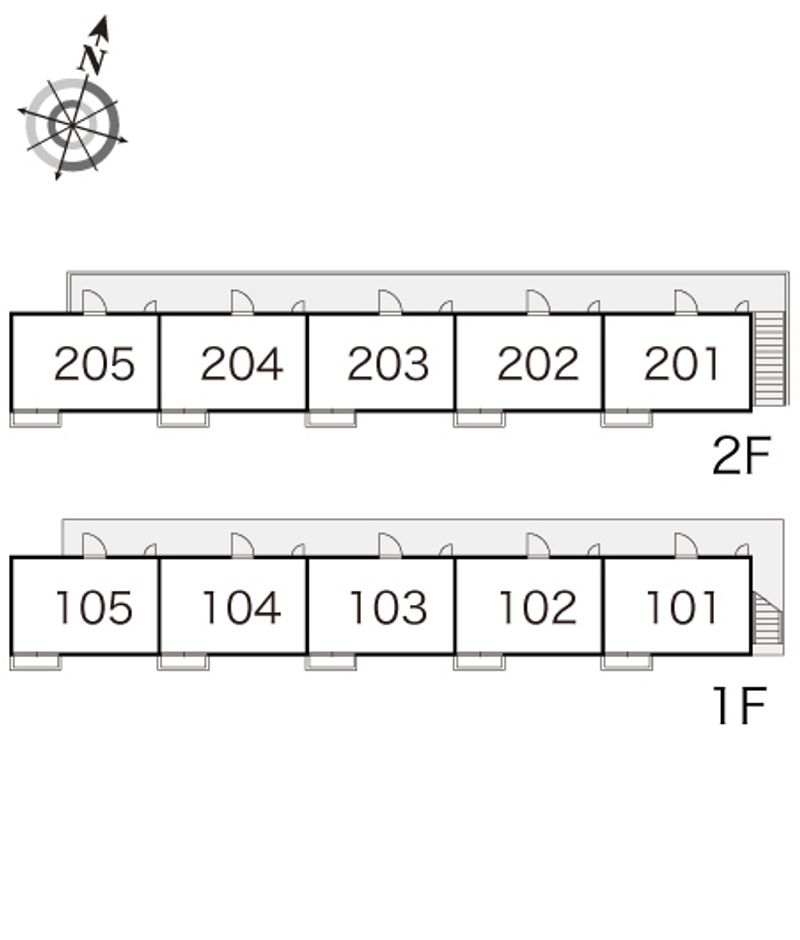 レオパレスＲＯＯＳＴ 間取配置図