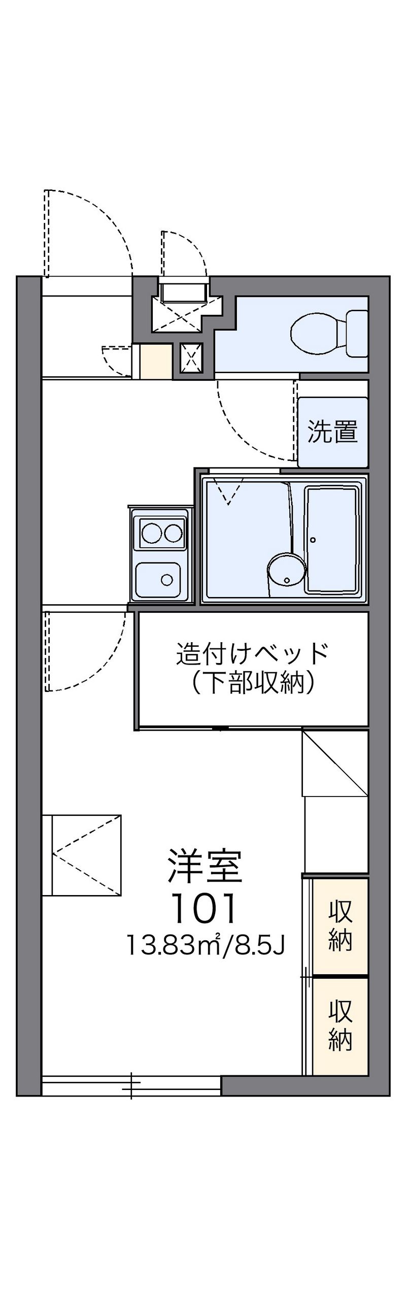 レオパレス恵 間取図