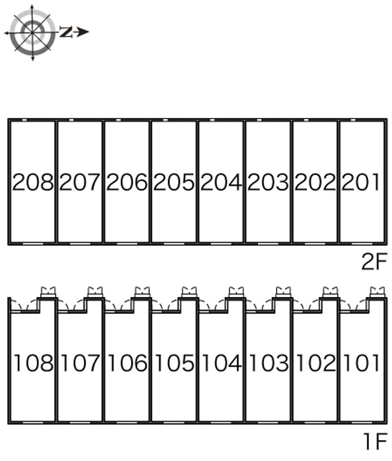 レオネクストＨＡＮＡ 間取配置図