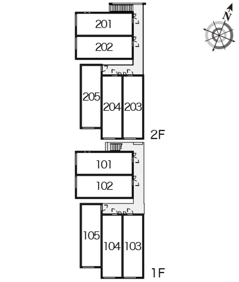 クレイノファースト聖蹟 間取配置図