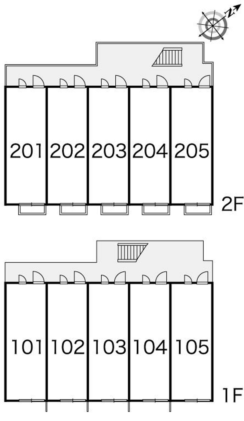 レオパレスレユール大和 間取配置図