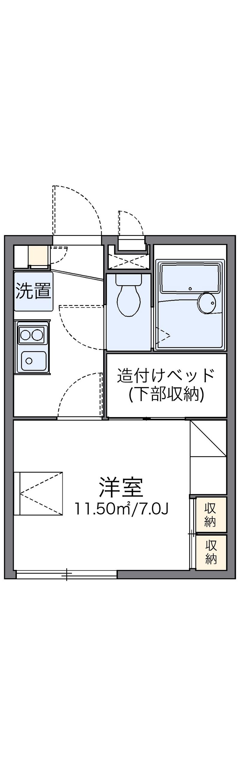 レオパレス山坂 間取図