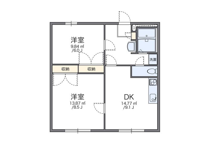 レオパレスＰＲＥＳＩＤＥＮＴ 間取図