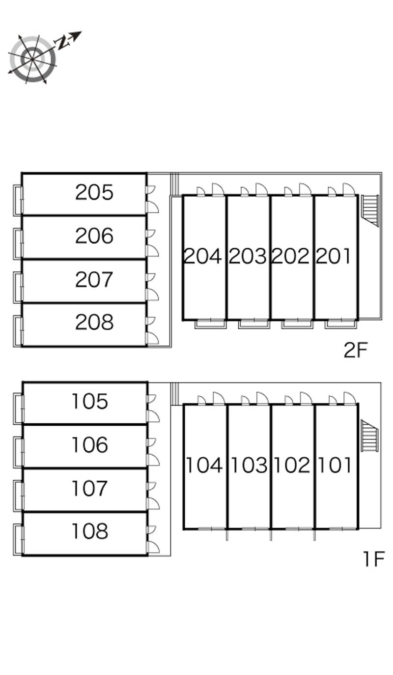レオパレスドナヴィータ 間取り配置図