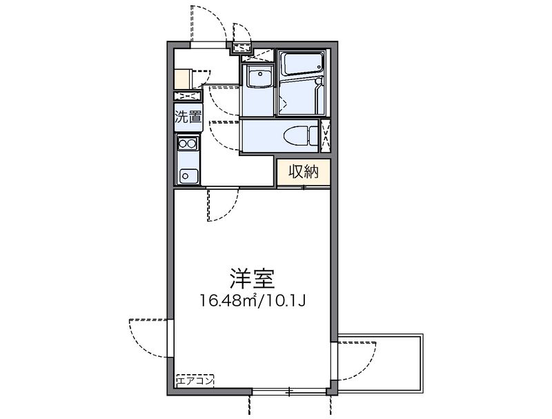 レオネクストＫＵＲＩＹＡＭＡ 間取図