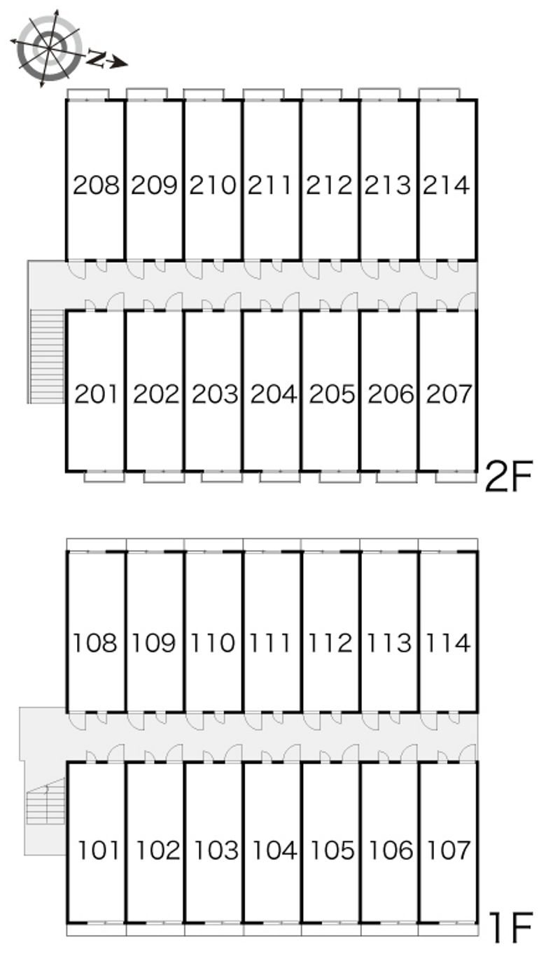 レオパレス秀 間取配置図