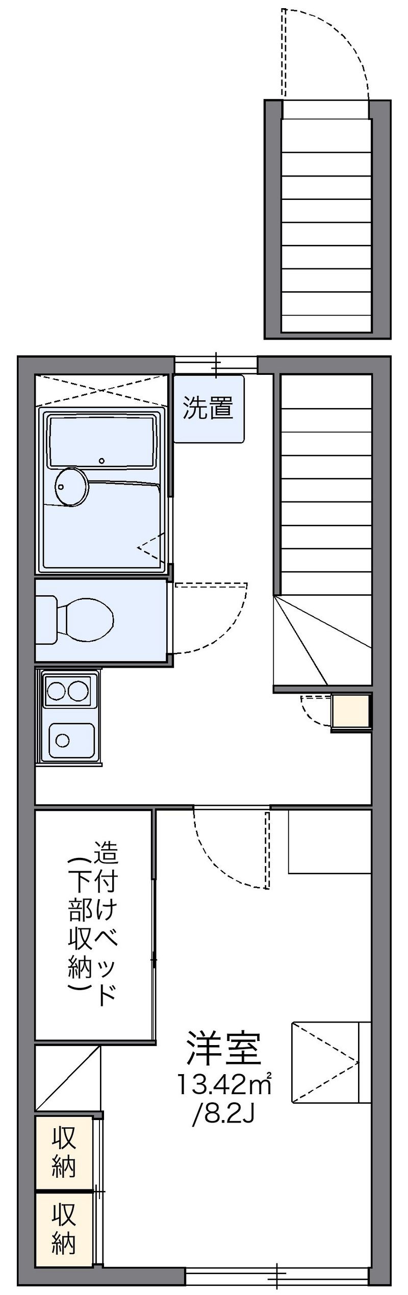 レオパレスエイト 間取図