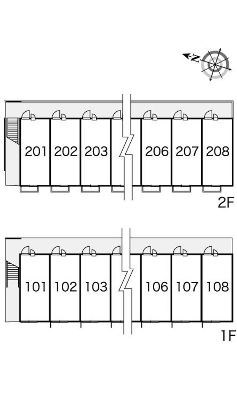 レオパレスフーガ 間取配置図