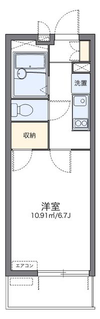 レオパレスシャルマン　タナカⅡ 間取り図