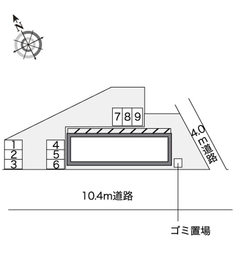 レオパレスビマリー 駐車場