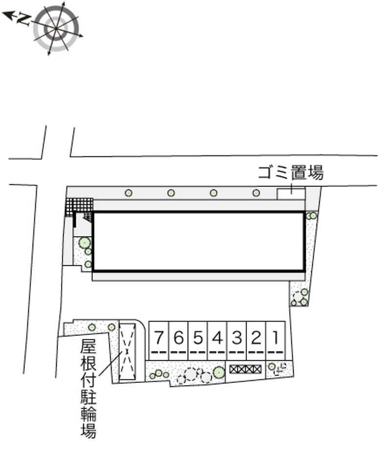 レオパレスＫＲＨフレンドⅡ 配置図