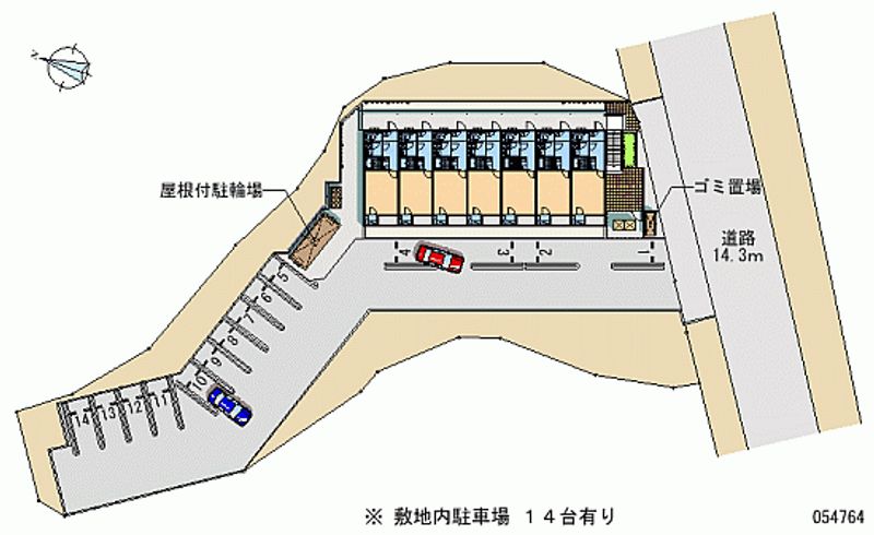 54764 Monthly parking lot