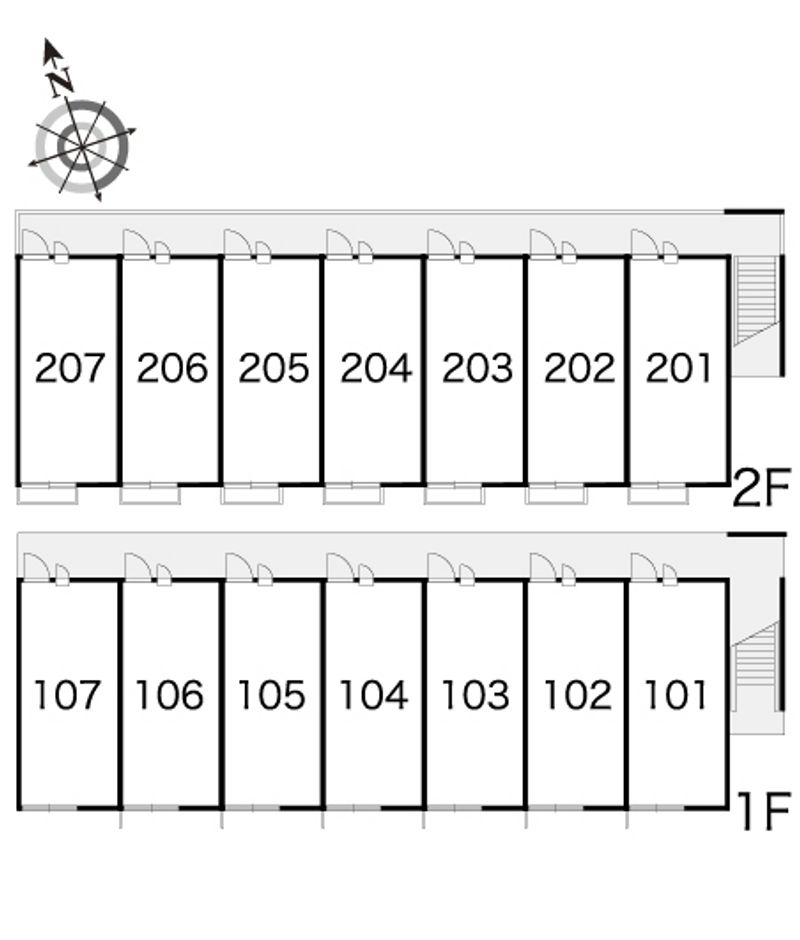 レオパレスヤチヨ 間取配置図