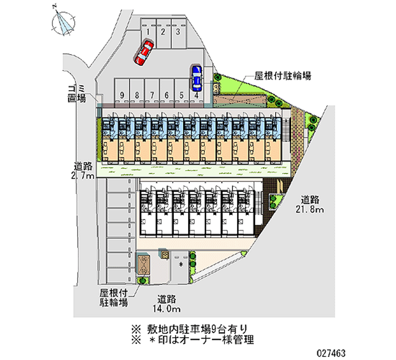 27463 Monthly parking lot