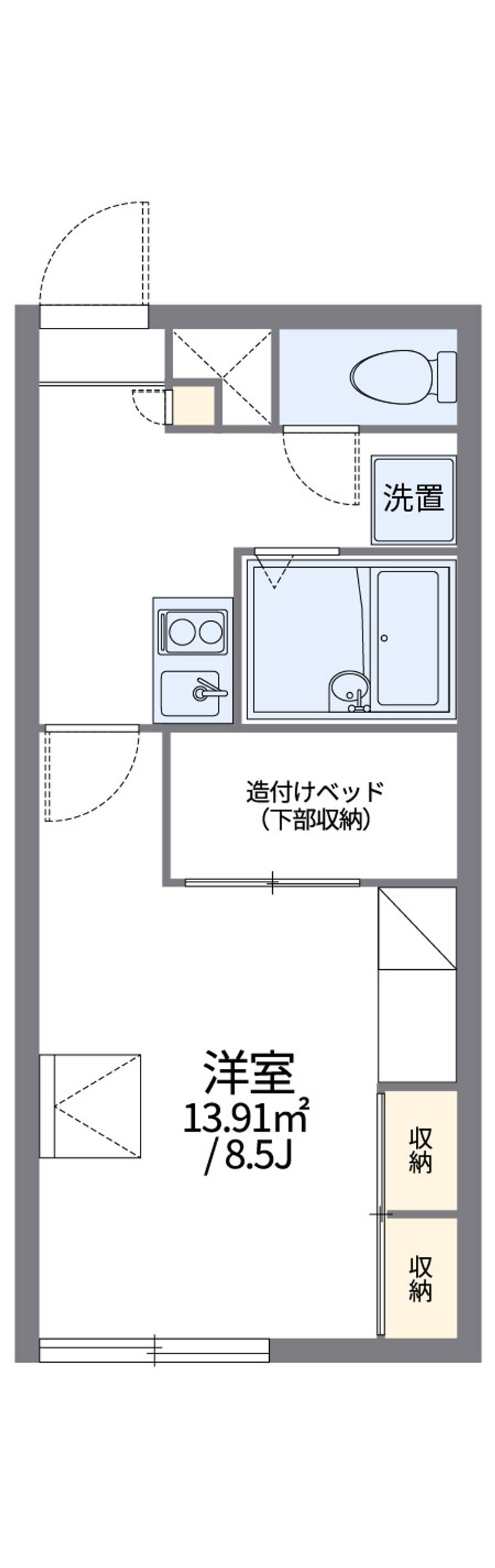 レオパレスハッピードエルＡ 間取図