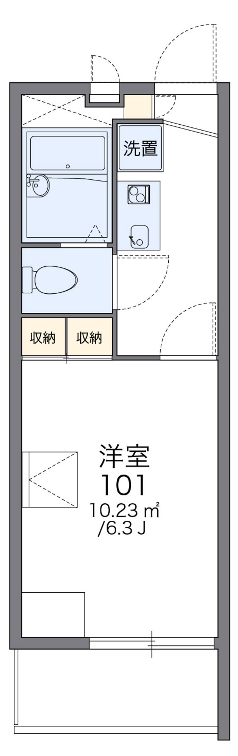 レオパレス船橋湊町 間取図