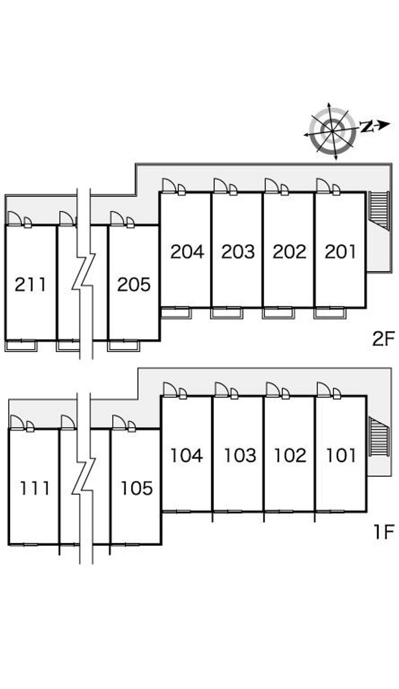 レオパレスＡｗｉｓｈ 間取配置図