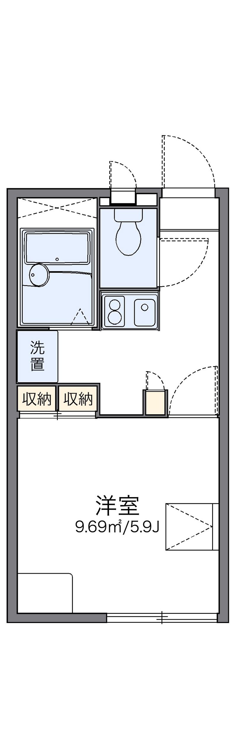 レオパレスＪＯＹ　ＯＮＥ 間取図