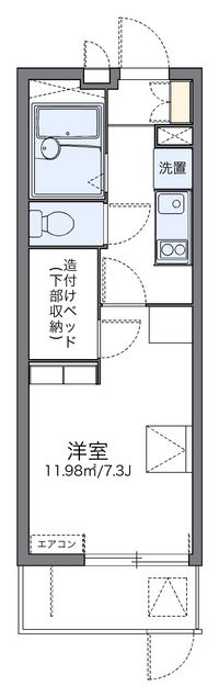 レオパレス中川ＭＴＭ 間取り図