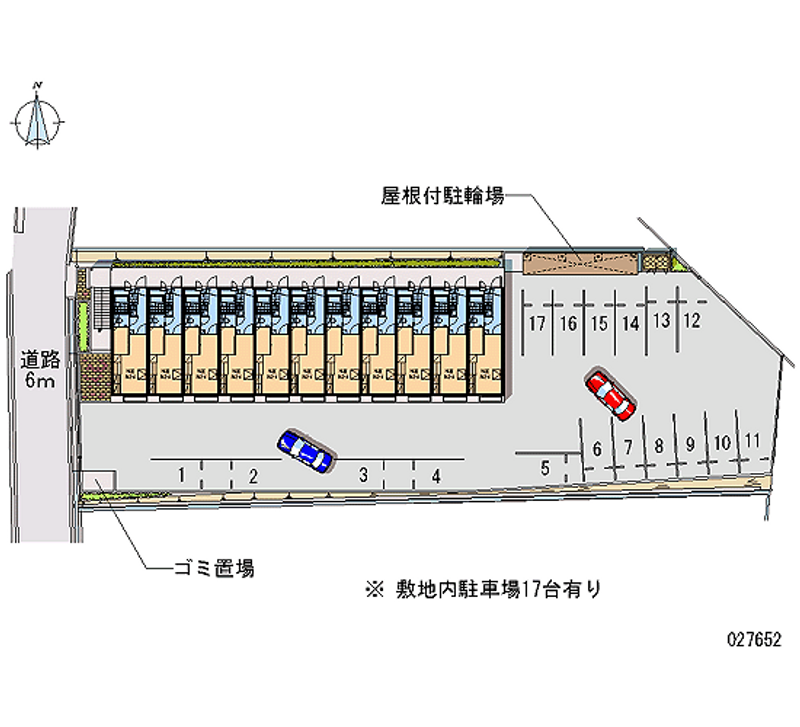 レオパレスラズリ館 月極駐車場