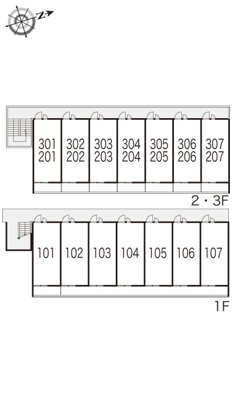 レオパレスＥｆｉｎｉ　Ⅱ 間取配置図