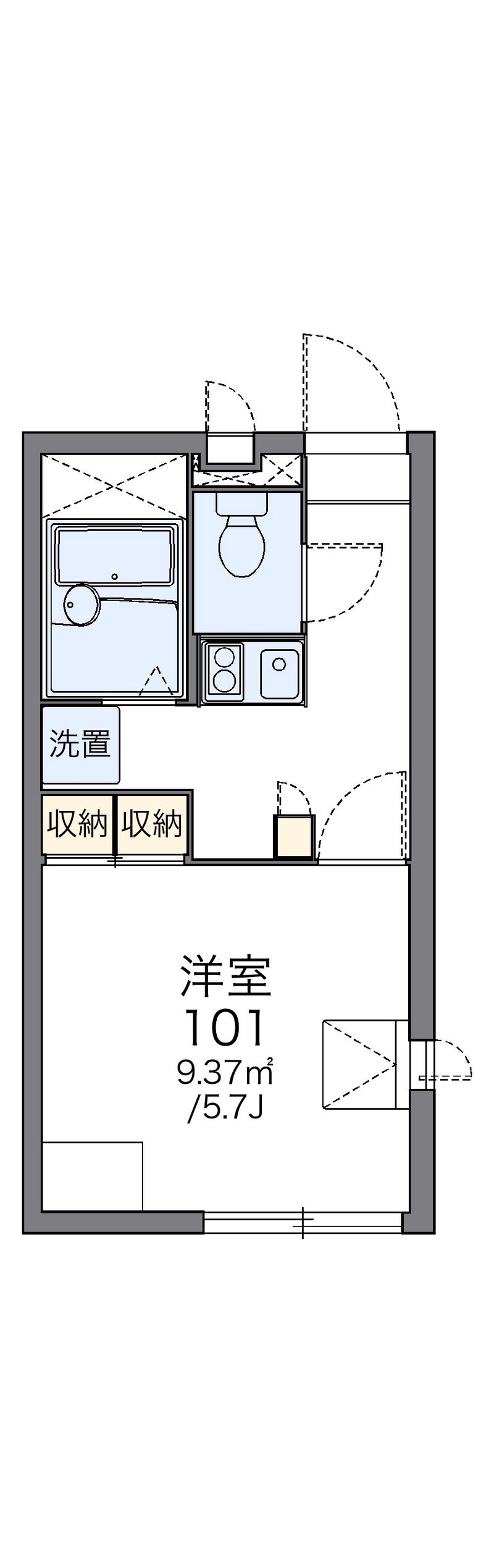 レオパレス大崎 間取図