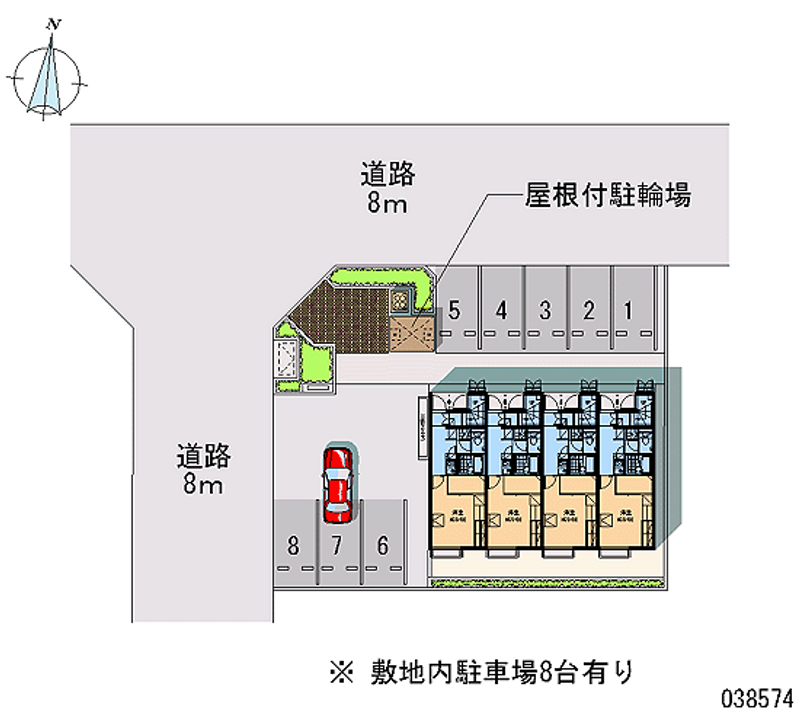 レオパレスしらさぎ 月極駐車場