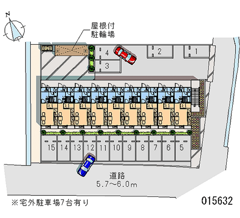 レオパレスアンジェ 月極駐車場